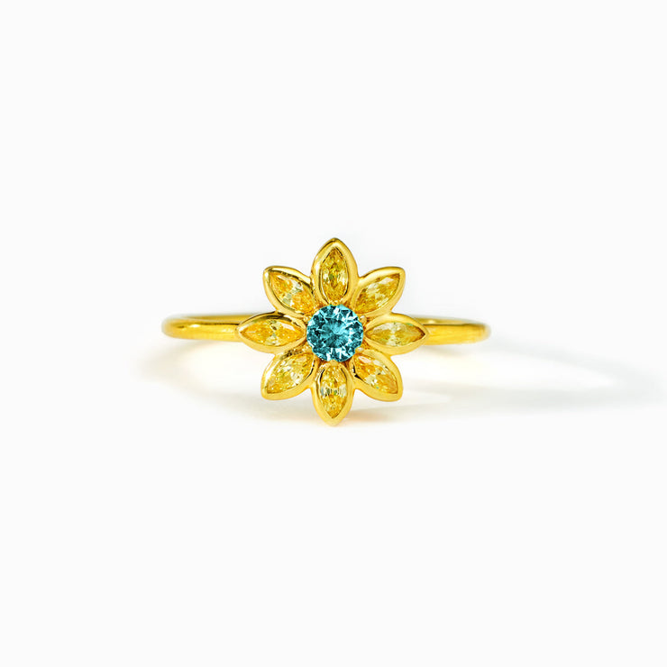 Golden Flower Ring