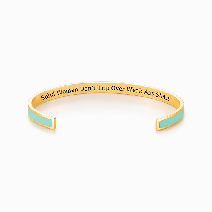 Solid Women Motivational Color Bangle