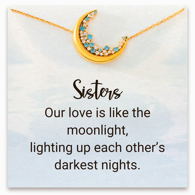 For Sisters Blue Moonlight Necklace