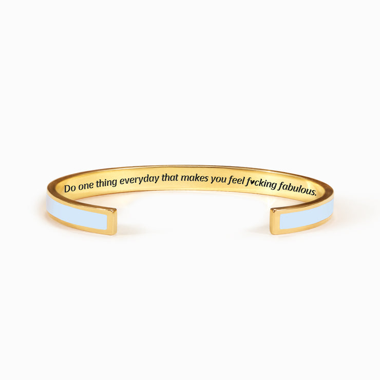 Feel Fucking Fabulous Motivational Color Bangle