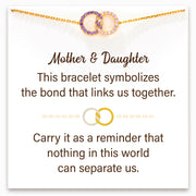 Bond Links Us Together Birthstone Knitted Interlocking Bracelet