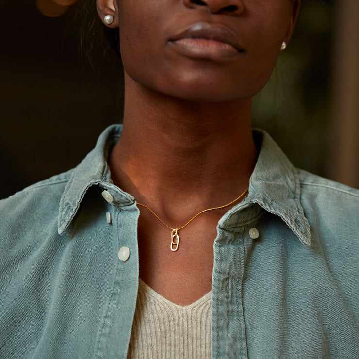 Rectangle Interlocking Necklace