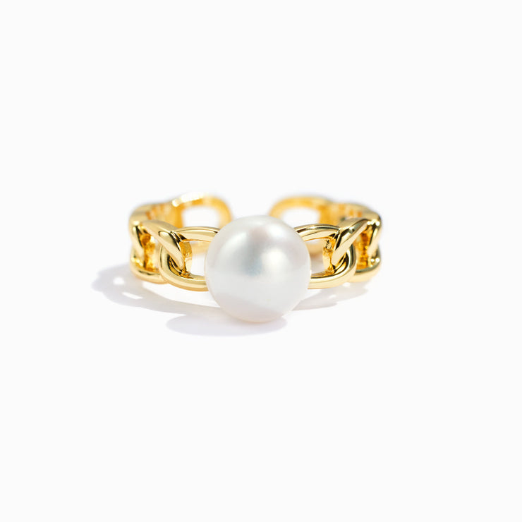 Pearl Chain Link Ring