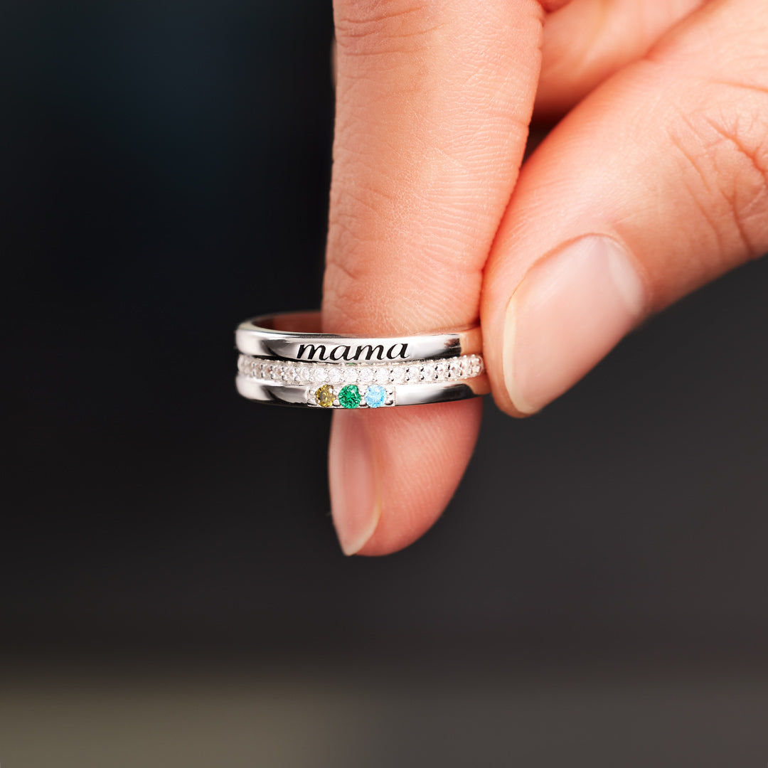 Mama Rind You're Doing Great 1-8 Birthstones Mama Ring