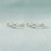 Mother Daughter Bond Knot Double Band Ring