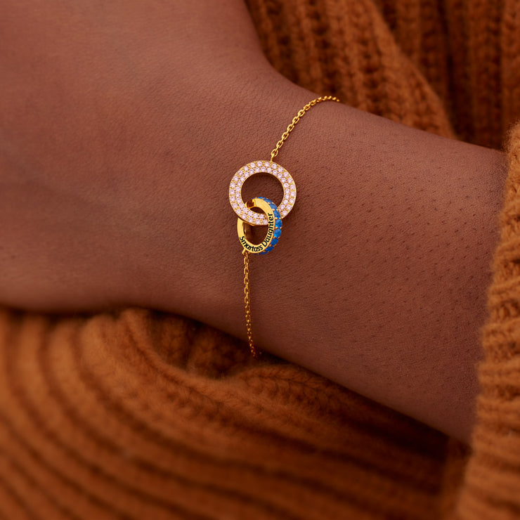 Pavé Linking Circles Bracelet