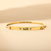 Front-Open Bar Bangle