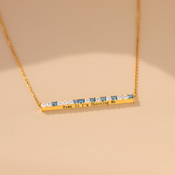 F♥︎ck It I’m Choosing Me Morse Code Message Necklace