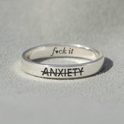 F♥︎ck Anxiety Mantra Ring