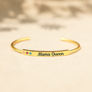 1-5 Birthstones Cuff Bangle