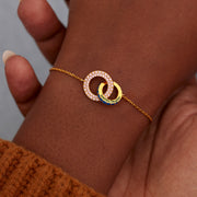 Pavé Linking Circles Bracelet