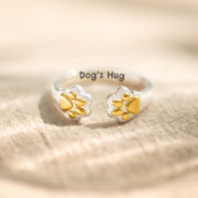 Hug Dog Paws Ring