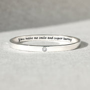 You Make Me Smile And Mantra Bangle