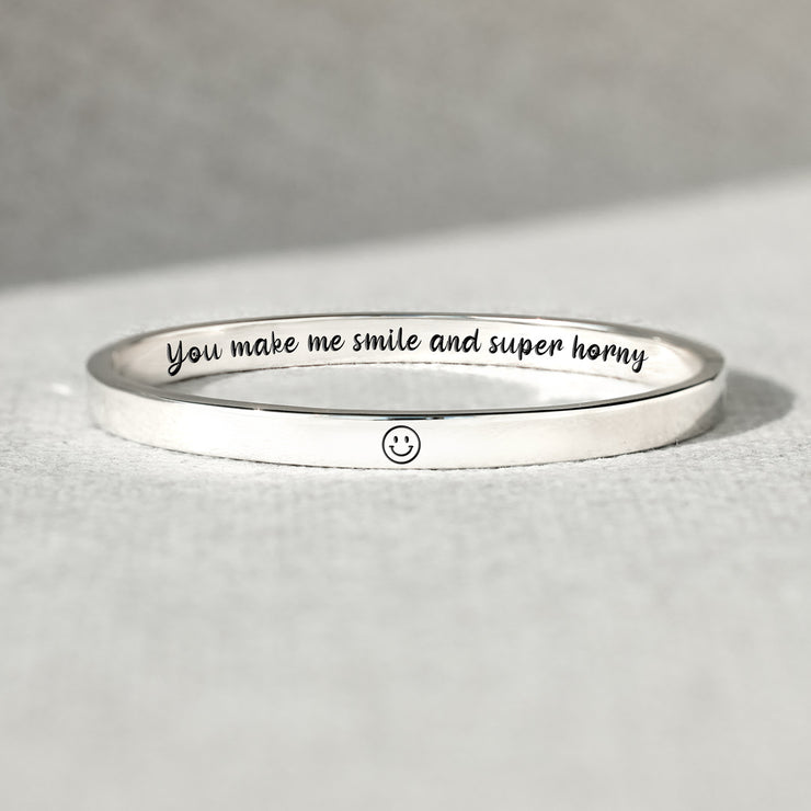 You Make Me Smile And Mantra Bangle