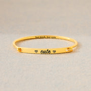 Front-Open Bar Bangle