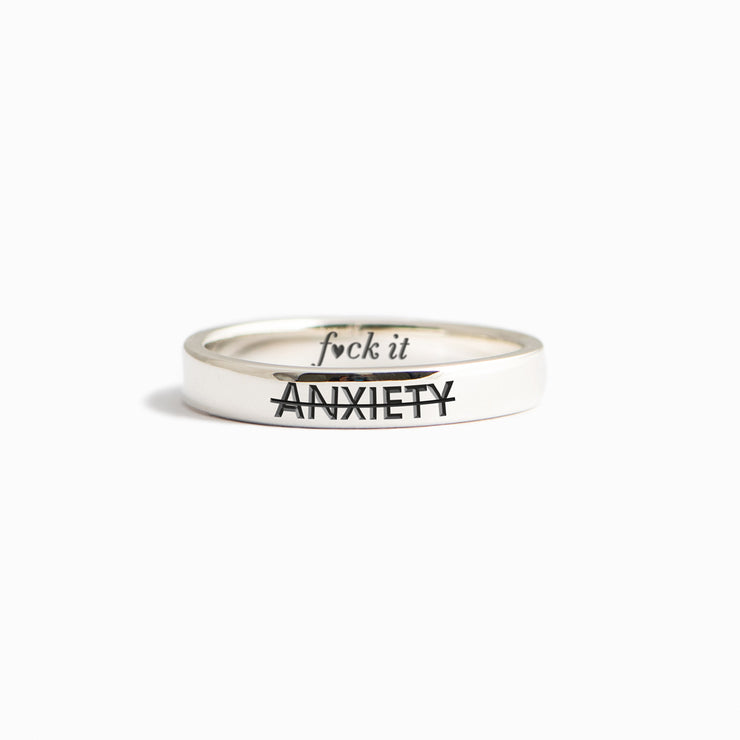 F♥︎ck Anxiety Mantra Ring