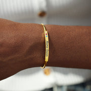 1-5 Birthstones Cuff Bangle