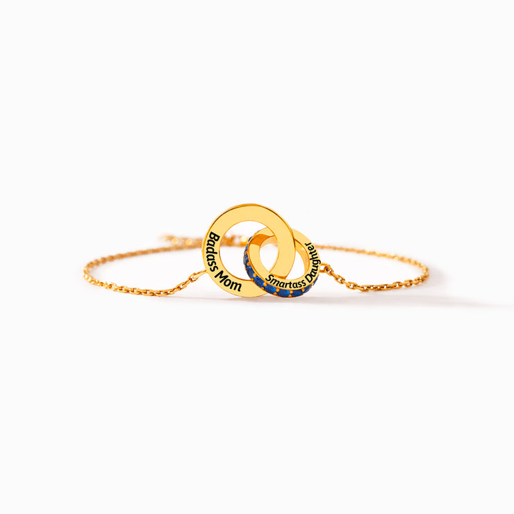 Pavé Linking Circles Bracelet