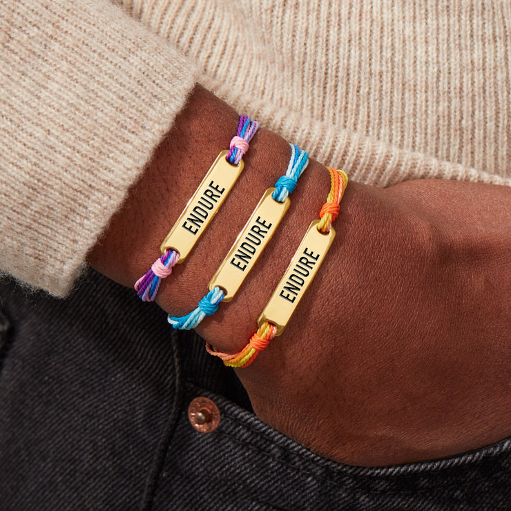Engraved Handmade Bar Bracelet