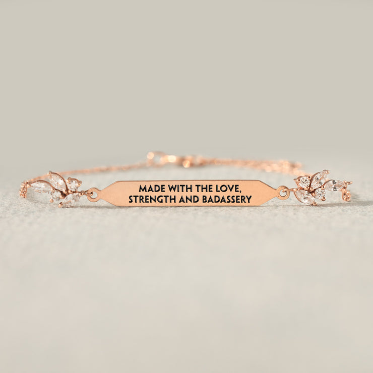 Dainty Pavé Bar Bracelet