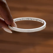 A Really Long One Night Stand Pavé Mantra Bangle