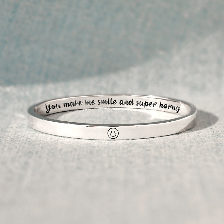 You Make Me Smile And Mantra Bangle