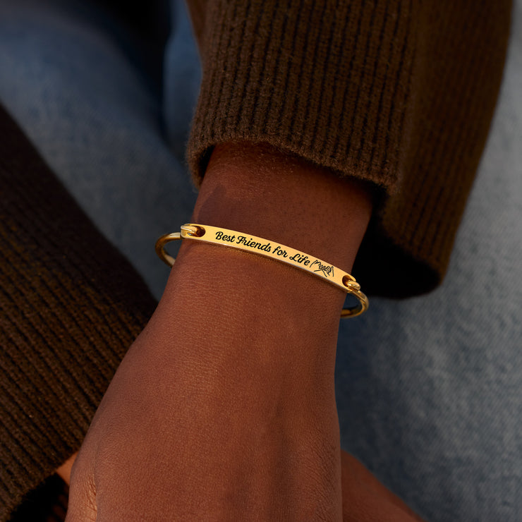 Front-Open Bar Bangle