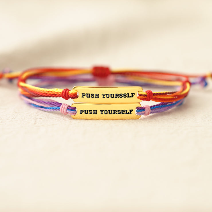 Engraved Handmade Bar Bracelet
