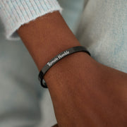 Remain Humble Black Bangle