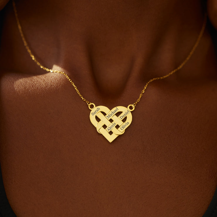 Knotted Heart Necklace