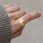Engraved Wrap Ring