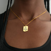 Irregular Dog Tag Necklace