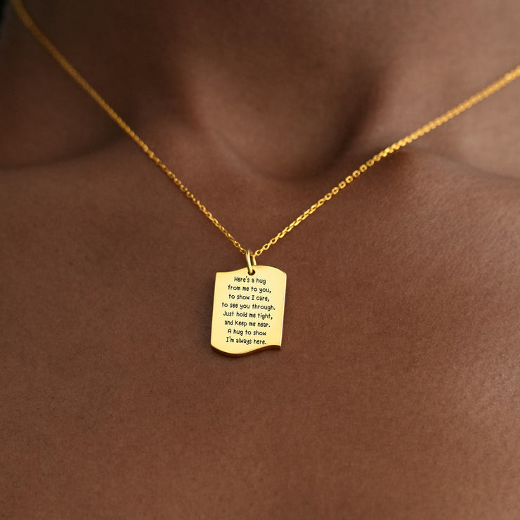 Irregular Dog Tag Necklace