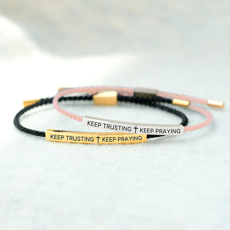 Keep Trusting Don't Let the Hard Days Win Tube Bracelet