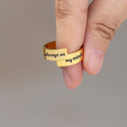 Engraved Wrap Ring