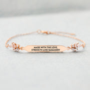 Dainty Pavé Bar Bracelet