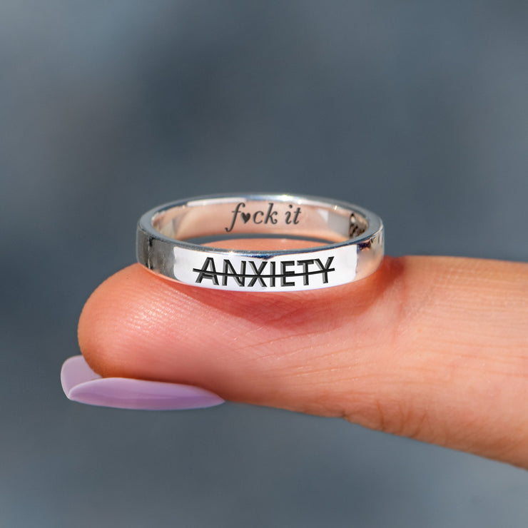 F♥︎ck Anxiety Mantra Ring