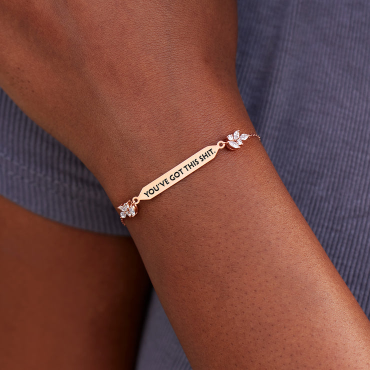 Dainty Pavé Bar Bracelet