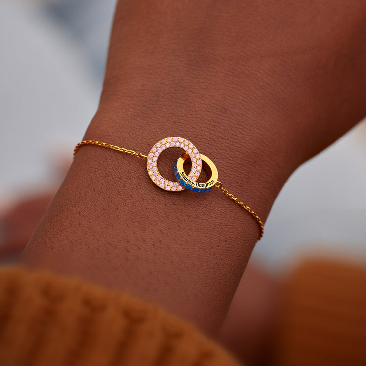 Pavé Linking Circles Bracelet