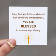 Golden Cross Ring
