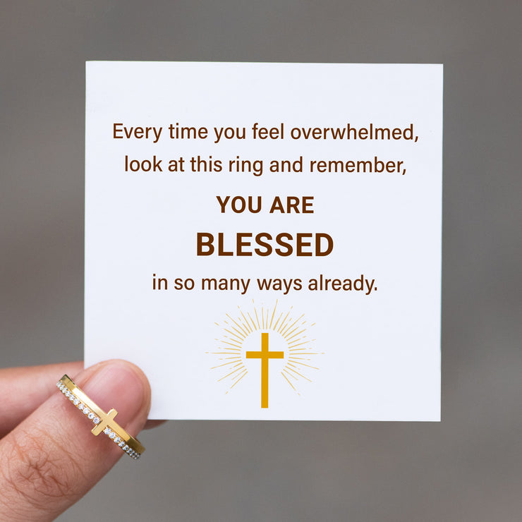 Golden Cross Ring