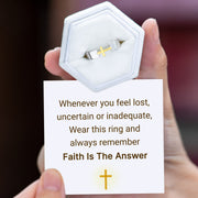 Golden Cross Ring Band