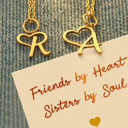 Heart-Shape Initial Necklace