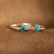 1-6 Birthstones Ring Band