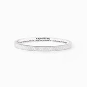 I Would Find You Sooner Pavé Mantra Bangle