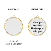 Double Disc Photo Necklace