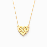 1-5 Names Knotted Heart Necklace