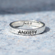 F♥︎ck Anxiety Mantra Ring