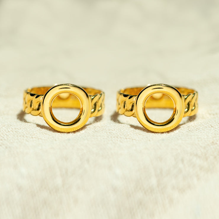 Cuban Chain Circle Ring