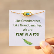 2-6 Birthstone Pea Pod Bracelet